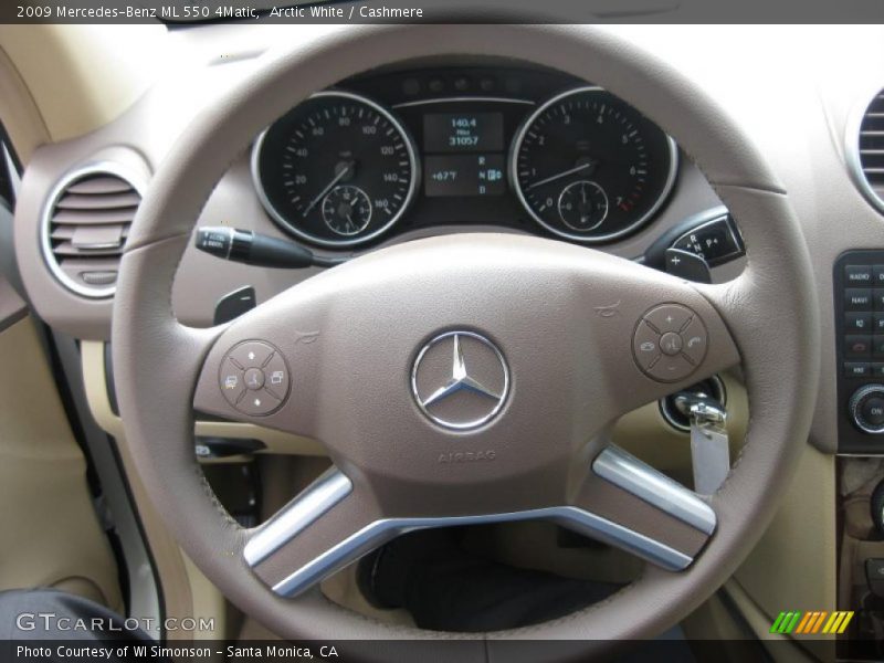 Arctic White / Cashmere 2009 Mercedes-Benz ML 550 4Matic