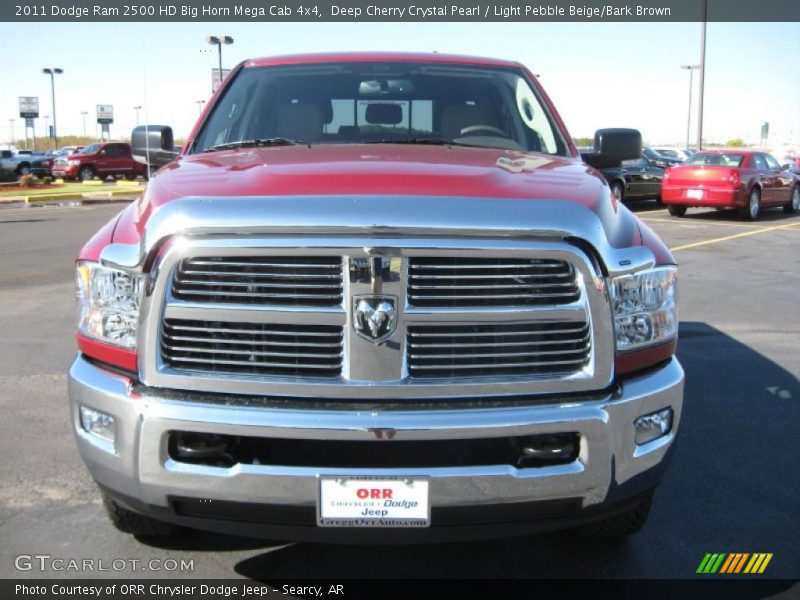 Deep Cherry Crystal Pearl / Light Pebble Beige/Bark Brown 2011 Dodge Ram 2500 HD Big Horn Mega Cab 4x4