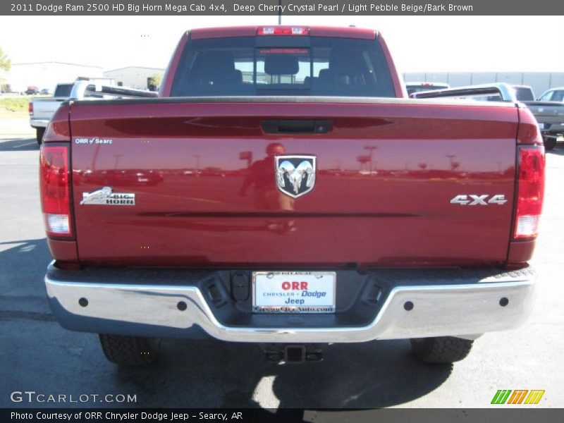 Deep Cherry Crystal Pearl / Light Pebble Beige/Bark Brown 2011 Dodge Ram 2500 HD Big Horn Mega Cab 4x4