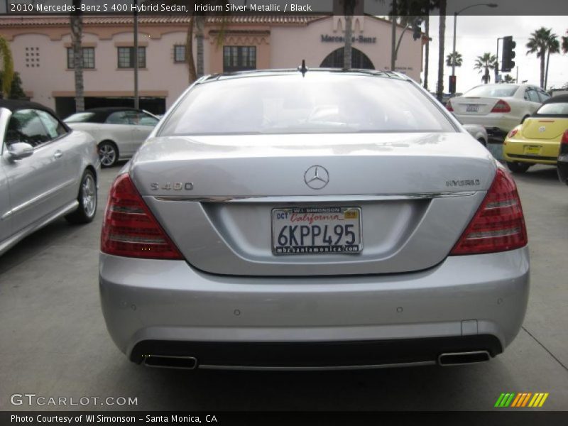 Iridium Silver Metallic / Black 2010 Mercedes-Benz S 400 Hybrid Sedan