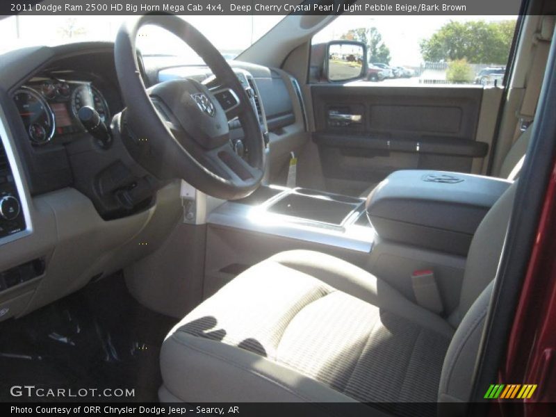 Deep Cherry Crystal Pearl / Light Pebble Beige/Bark Brown 2011 Dodge Ram 2500 HD Big Horn Mega Cab 4x4