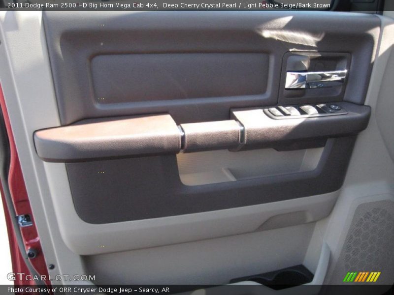 Deep Cherry Crystal Pearl / Light Pebble Beige/Bark Brown 2011 Dodge Ram 2500 HD Big Horn Mega Cab 4x4