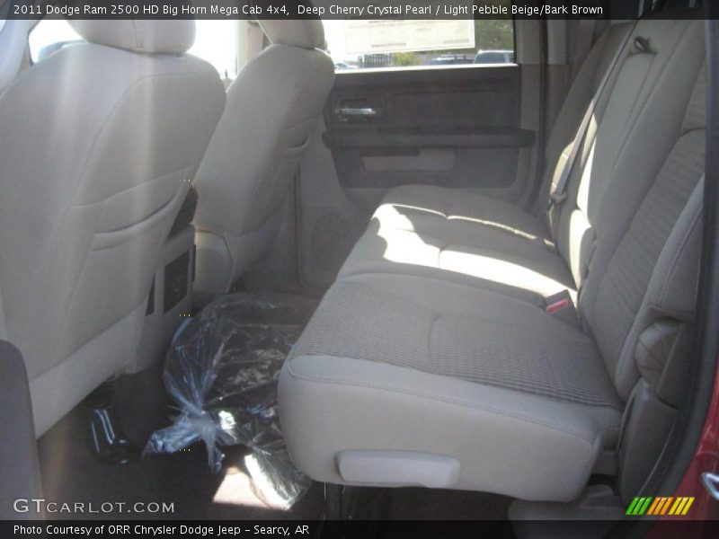 Deep Cherry Crystal Pearl / Light Pebble Beige/Bark Brown 2011 Dodge Ram 2500 HD Big Horn Mega Cab 4x4