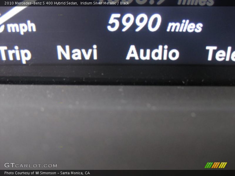 Iridium Silver Metallic / Black 2010 Mercedes-Benz S 400 Hybrid Sedan