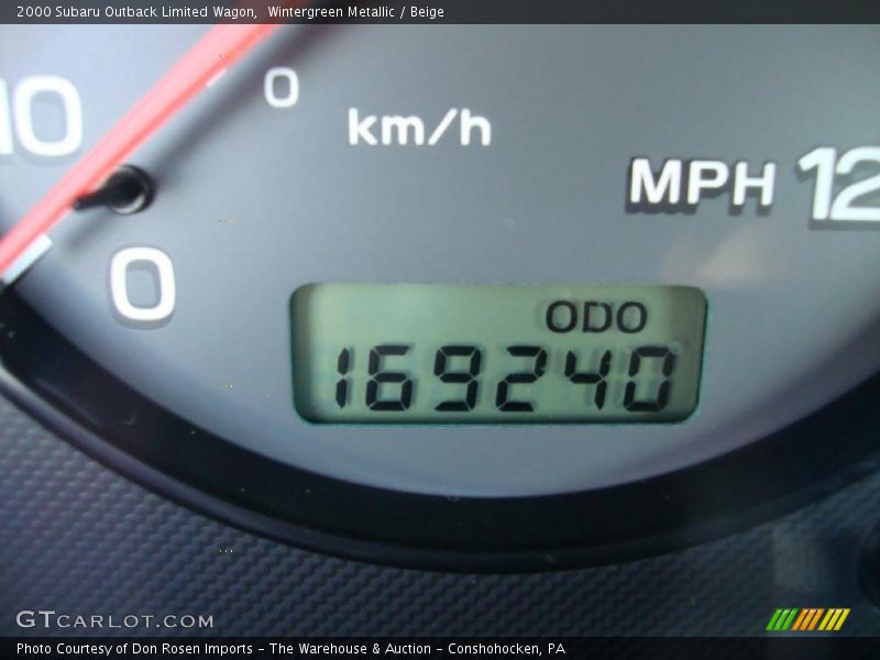 Wintergreen Metallic / Beige 2000 Subaru Outback Limited Wagon