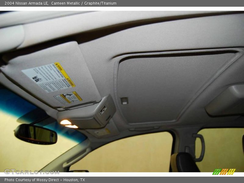 Canteen Metallic / Graphite/Titanium 2004 Nissan Armada LE
