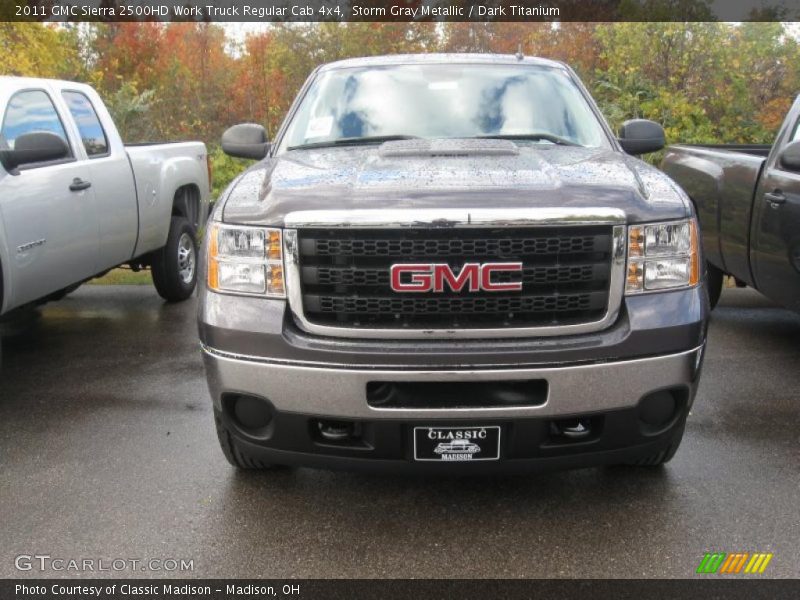 Storm Gray Metallic / Dark Titanium 2011 GMC Sierra 2500HD Work Truck Regular Cab 4x4