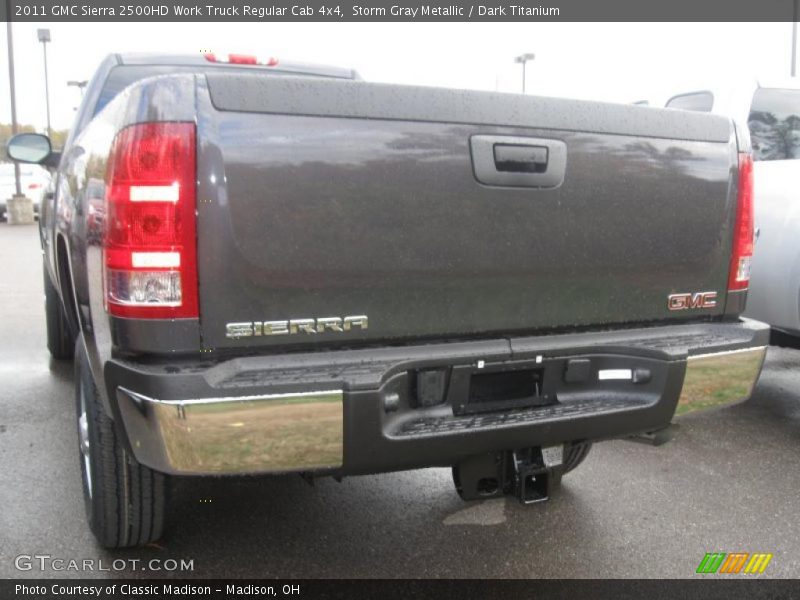 Storm Gray Metallic / Dark Titanium 2011 GMC Sierra 2500HD Work Truck Regular Cab 4x4