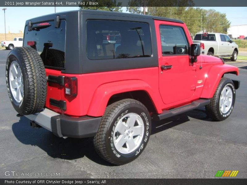 Flame Red / Black 2011 Jeep Wrangler Sahara 4x4