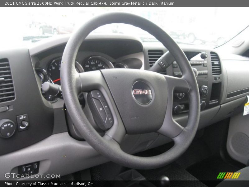  2011 Sierra 2500HD Work Truck Regular Cab 4x4 Steering Wheel