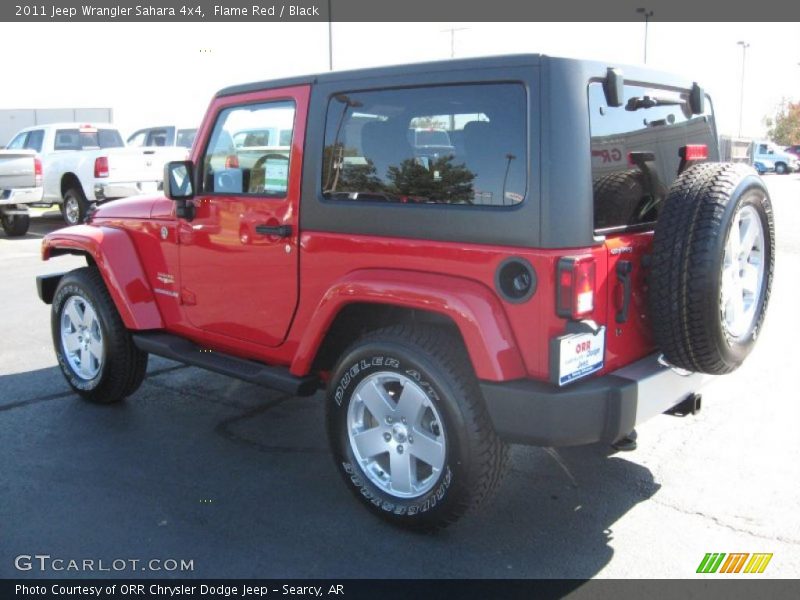 Flame Red / Black 2011 Jeep Wrangler Sahara 4x4