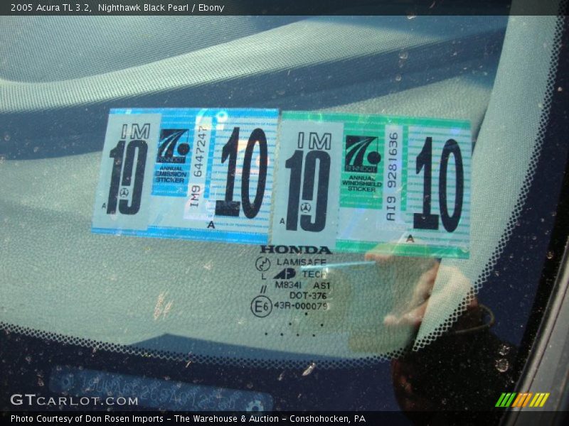 Nighthawk Black Pearl / Ebony 2005 Acura TL 3.2