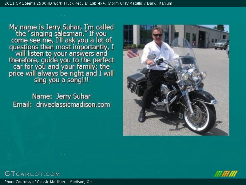 Storm Gray Metallic / Dark Titanium 2011 GMC Sierra 2500HD Work Truck Regular Cab 4x4