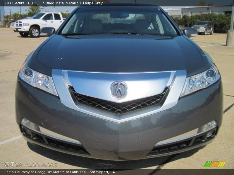 Polished Metal Metallic / Taupe Gray 2011 Acura TL 3.5
