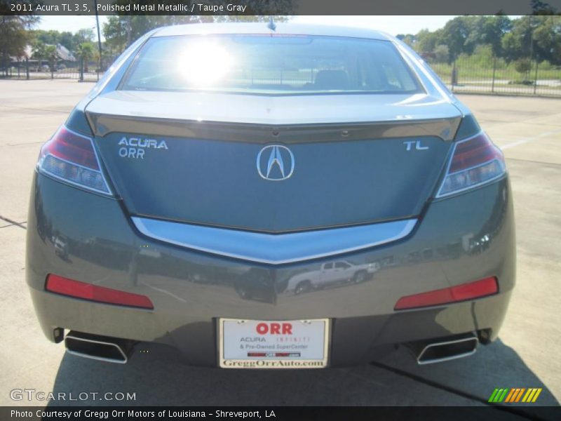 Polished Metal Metallic / Taupe Gray 2011 Acura TL 3.5