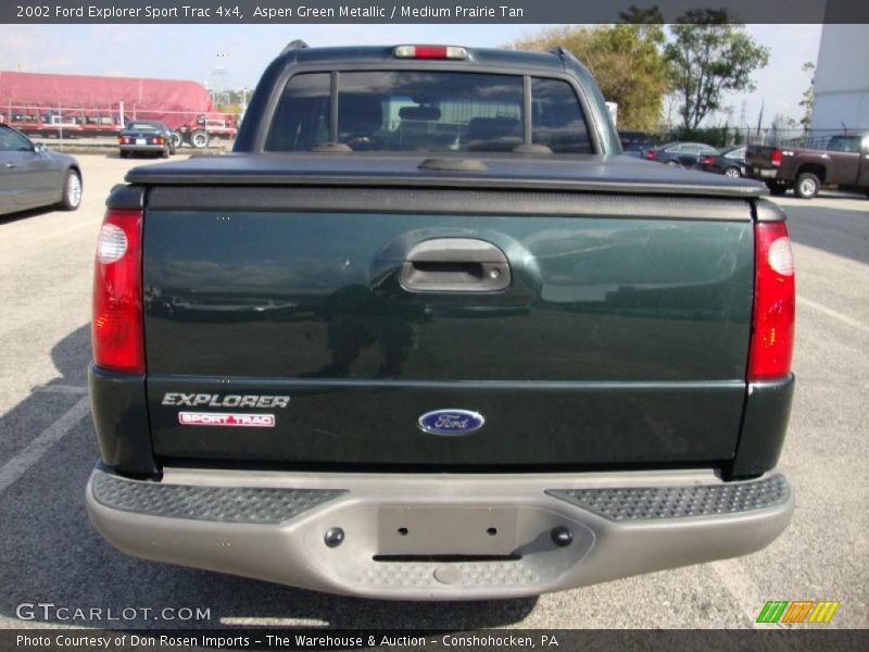 Aspen Green Metallic / Medium Prairie Tan 2002 Ford Explorer Sport Trac 4x4