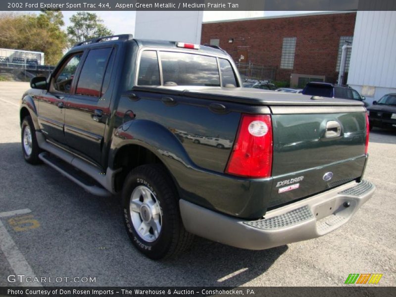 Aspen Green Metallic / Medium Prairie Tan 2002 Ford Explorer Sport Trac 4x4