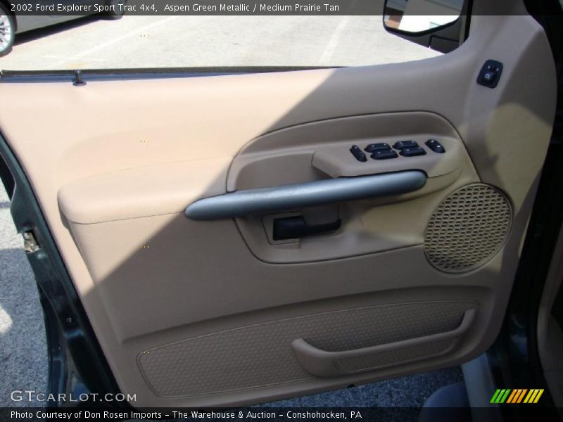 Aspen Green Metallic / Medium Prairie Tan 2002 Ford Explorer Sport Trac 4x4