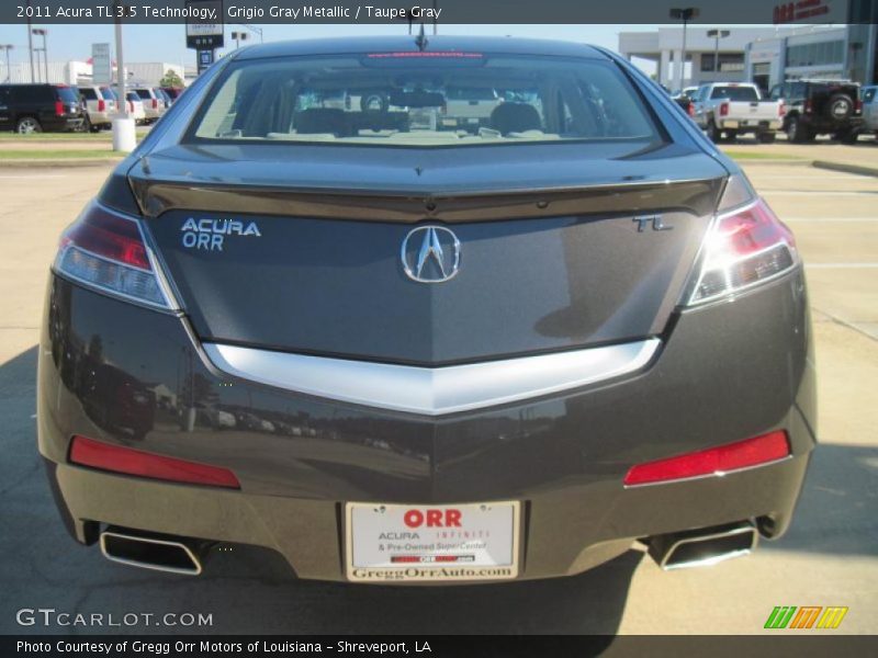 Grigio Gray Metallic / Taupe Gray 2011 Acura TL 3.5 Technology