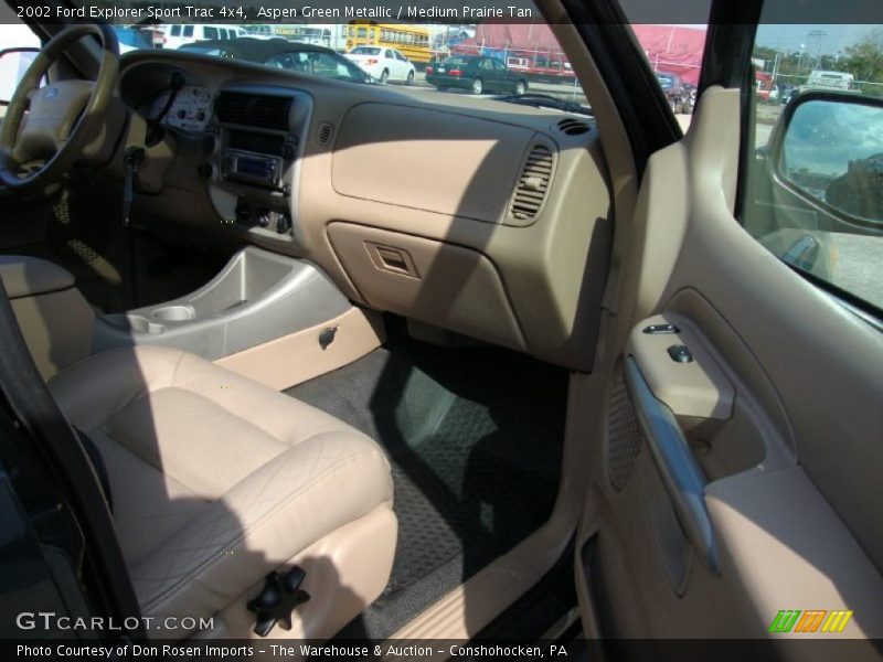Aspen Green Metallic / Medium Prairie Tan 2002 Ford Explorer Sport Trac 4x4