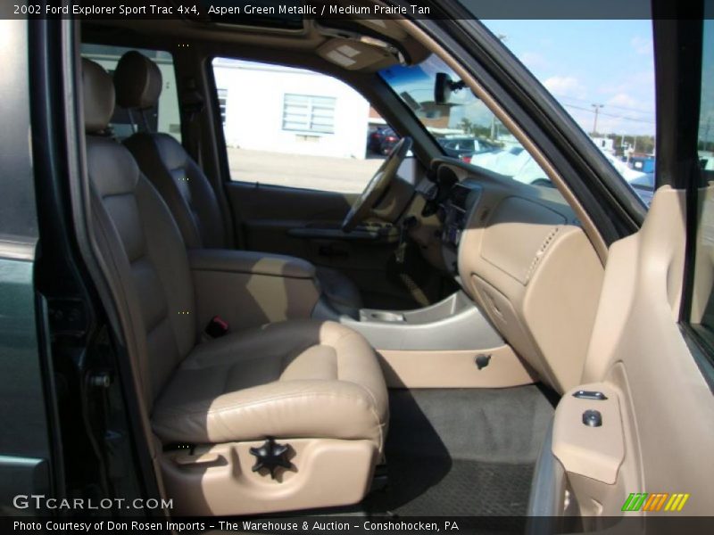 Aspen Green Metallic / Medium Prairie Tan 2002 Ford Explorer Sport Trac 4x4