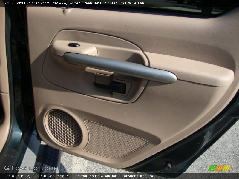 Aspen Green Metallic / Medium Prairie Tan 2002 Ford Explorer Sport Trac 4x4