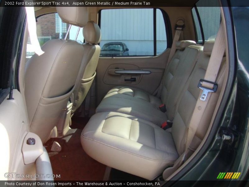 Aspen Green Metallic / Medium Prairie Tan 2002 Ford Explorer Sport Trac 4x4