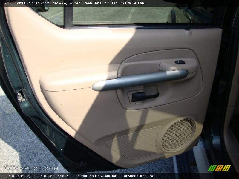 Aspen Green Metallic / Medium Prairie Tan 2002 Ford Explorer Sport Trac 4x4
