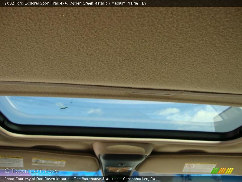 Aspen Green Metallic / Medium Prairie Tan 2002 Ford Explorer Sport Trac 4x4