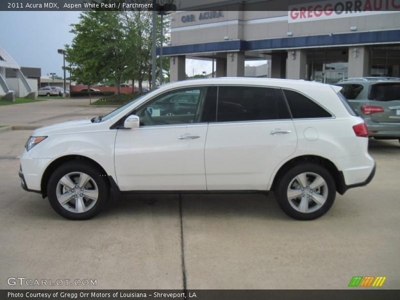 Aspen White Pearl / Parchment 2011 Acura MDX