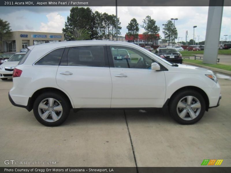 Aspen White Pearl / Parchment 2011 Acura MDX