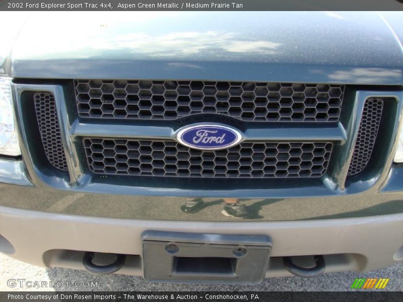 Aspen Green Metallic / Medium Prairie Tan 2002 Ford Explorer Sport Trac 4x4