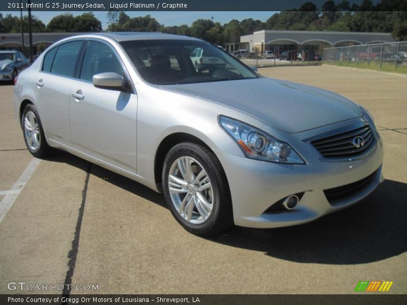 Front 3/4 View of 2011 G 25 Journey Sedan