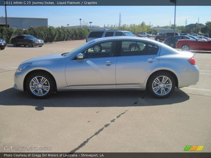 Liquid Platinum / Graphite 2011 Infiniti G 25 Journey Sedan