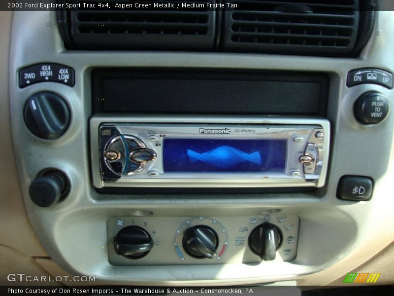Aspen Green Metallic / Medium Prairie Tan 2002 Ford Explorer Sport Trac 4x4