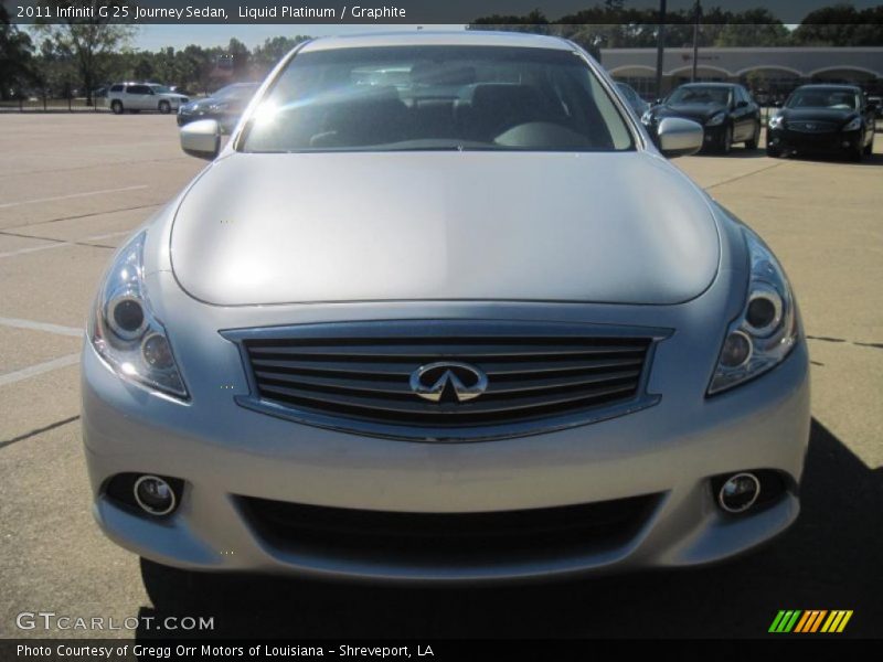 Liquid Platinum / Graphite 2011 Infiniti G 25 Journey Sedan