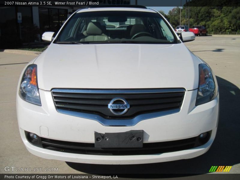 Winter Frost Pearl / Blond 2007 Nissan Altima 3.5 SE