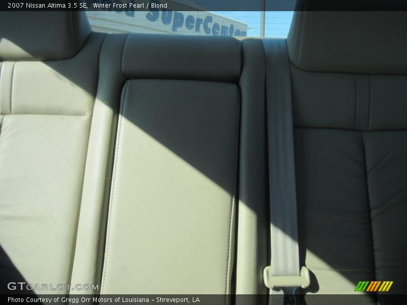 Winter Frost Pearl / Blond 2007 Nissan Altima 3.5 SE