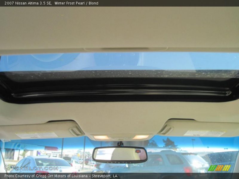 Winter Frost Pearl / Blond 2007 Nissan Altima 3.5 SE