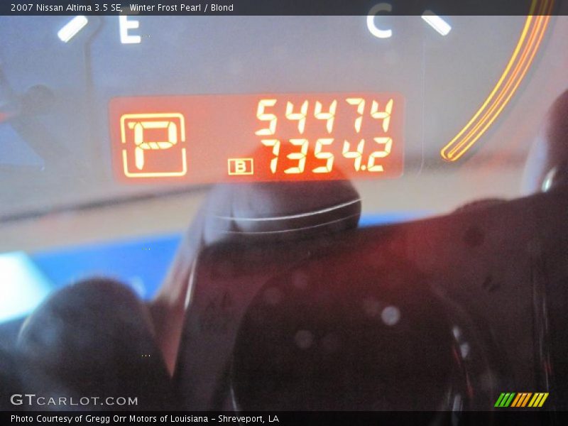 Winter Frost Pearl / Blond 2007 Nissan Altima 3.5 SE