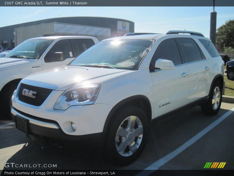 Summit White / Titanium 2007 GMC Acadia SLT