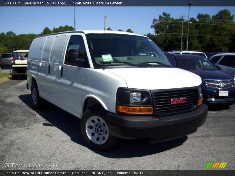 Summit White / Medium Pewter 2010 GMC Savana Van 1500 Cargo