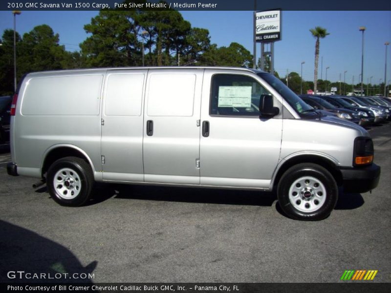 Pure Silver Metallic / Medium Pewter 2010 GMC Savana Van 1500 Cargo