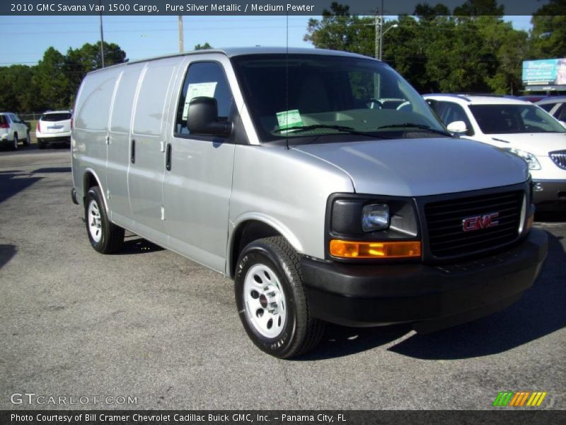 Pure Silver Metallic / Medium Pewter 2010 GMC Savana Van 1500 Cargo