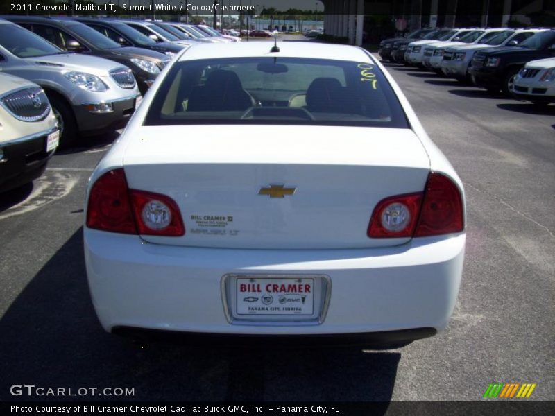 Summit White / Cocoa/Cashmere 2011 Chevrolet Malibu LT