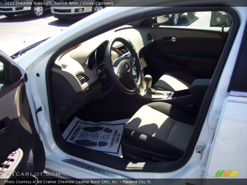 Summit White / Cocoa/Cashmere 2011 Chevrolet Malibu LT