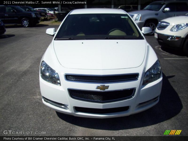 Summit White / Cocoa/Cashmere 2011 Chevrolet Malibu LT