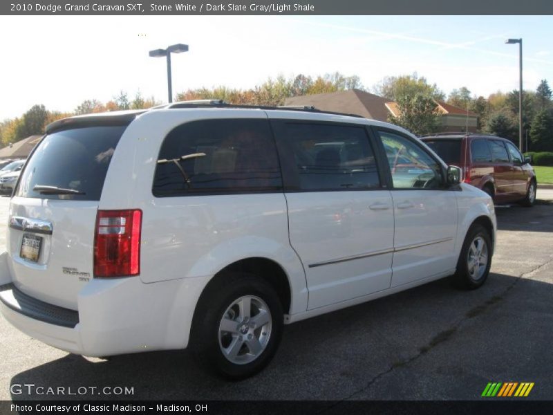 Stone White / Dark Slate Gray/Light Shale 2010 Dodge Grand Caravan SXT
