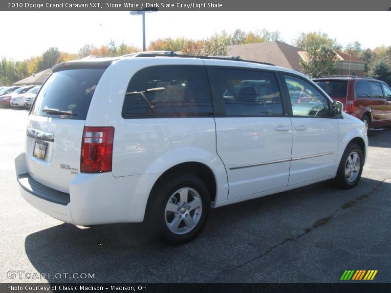 Stone White / Dark Slate Gray/Light Shale 2010 Dodge Grand Caravan SXT