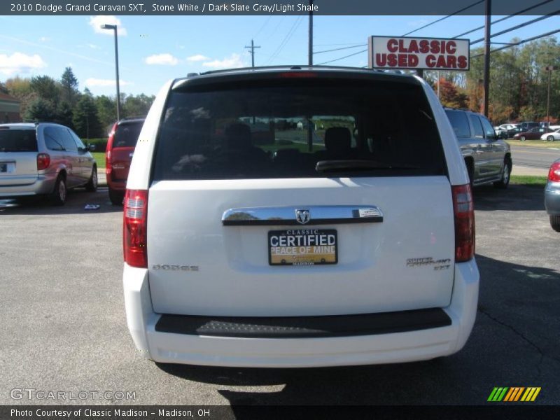 Stone White / Dark Slate Gray/Light Shale 2010 Dodge Grand Caravan SXT